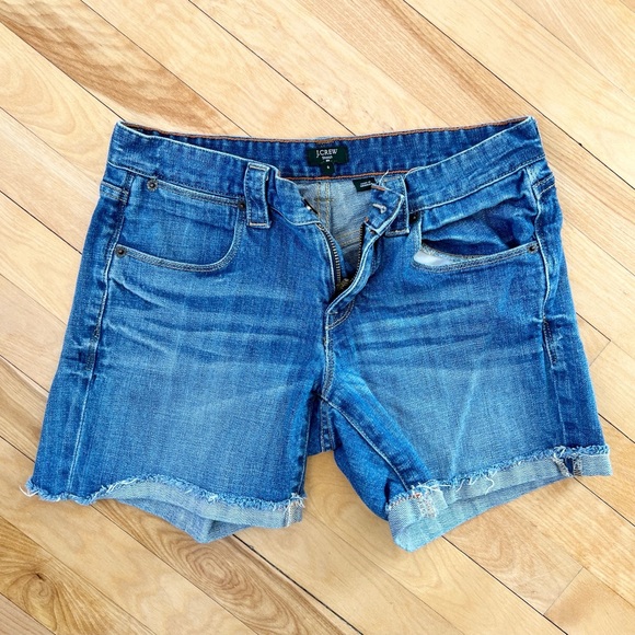 J. Crew Stretch Denim Shorts - Size 0 - Picture 1 of 3